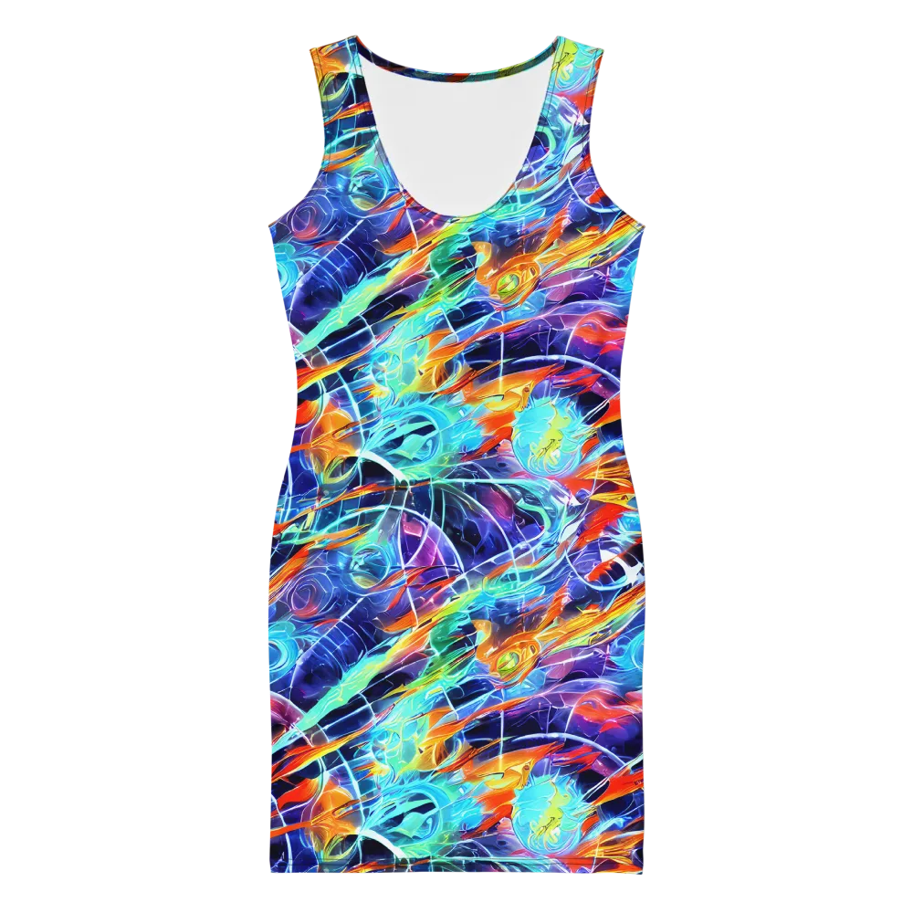 Stellar Crossfire on Bodycon Dress — Front