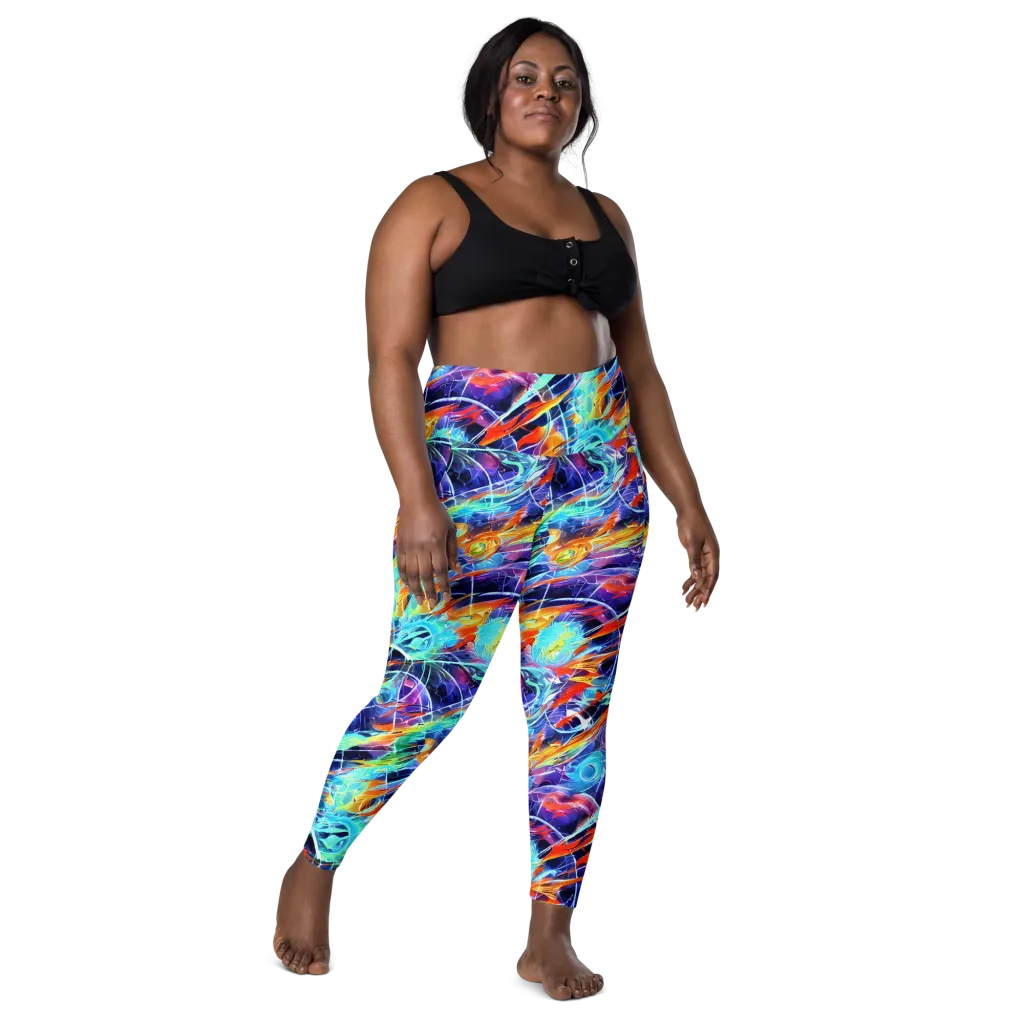 Stellar Crossfire on Leggings with Pockets — Front