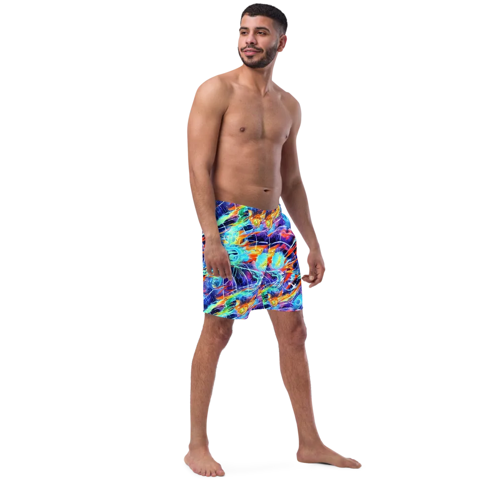 Stellar Crossfire on Swim Trunks — Right Front