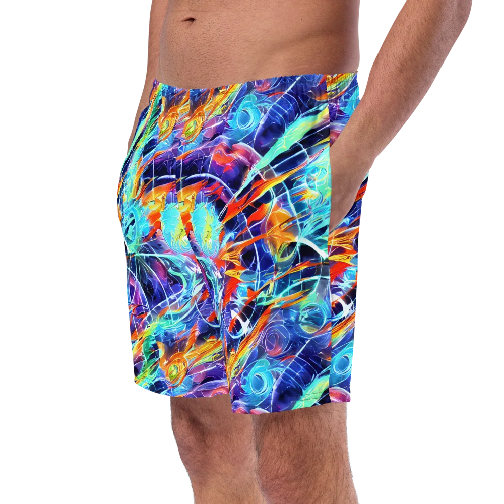 Stellar Crossfire on Swim Trunks — Left Front
