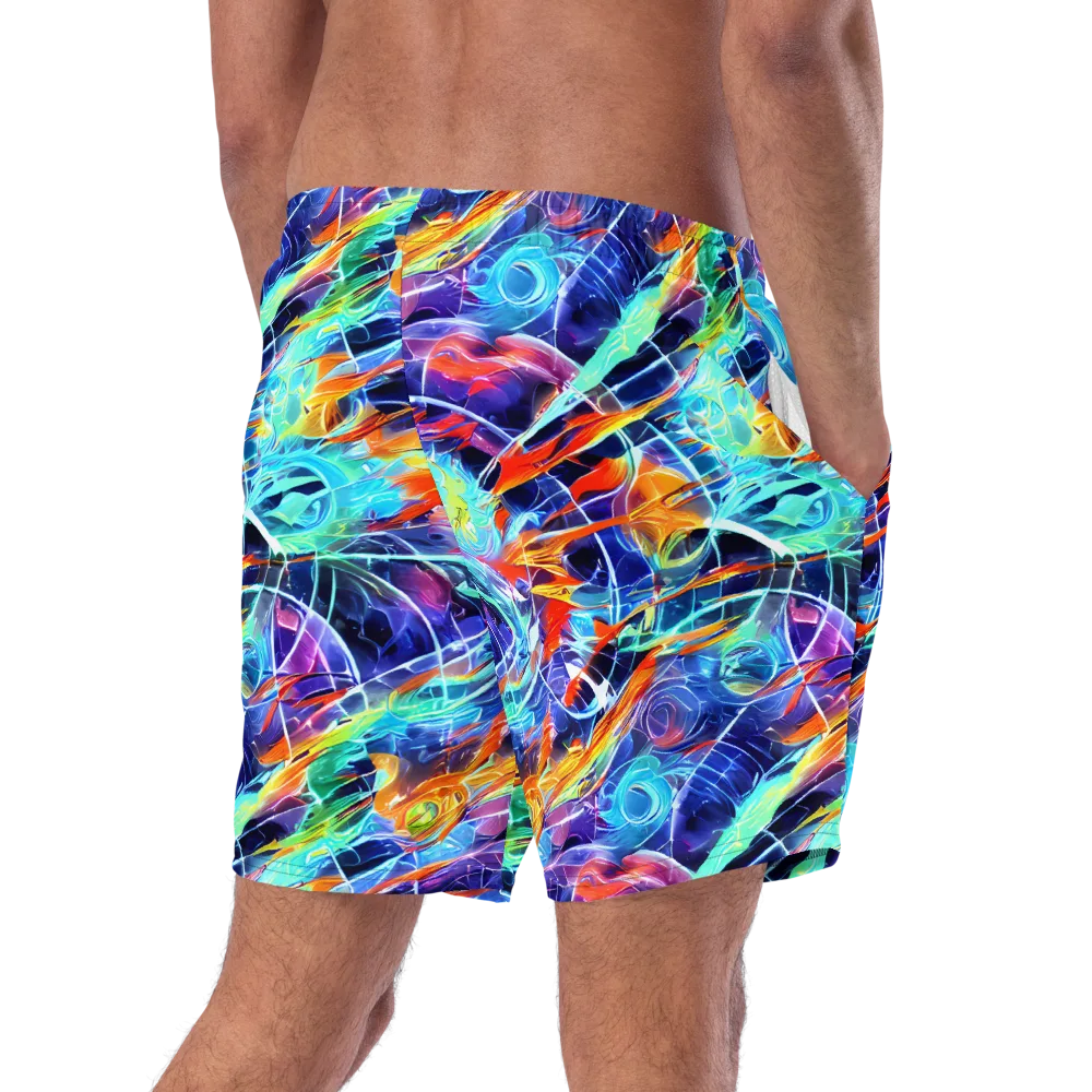 Stellar Crossfire on Swim Trunks — Right Back