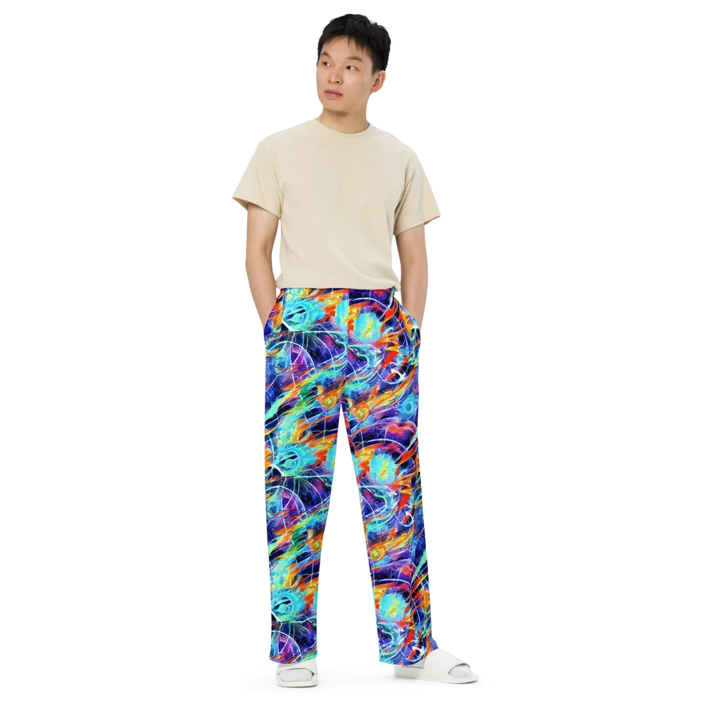 Stellar Crossfire on Wide-Leg Pants — Front