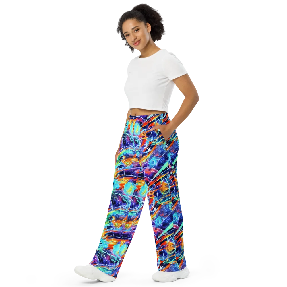 Stellar Crossfire on Wide-Leg Pants — Left Front