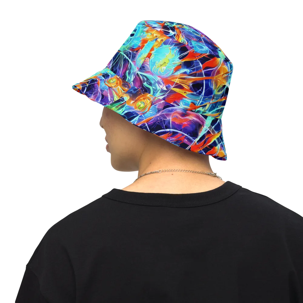Stellar Crossfire on Reversible Bucket Hat — Back Inside