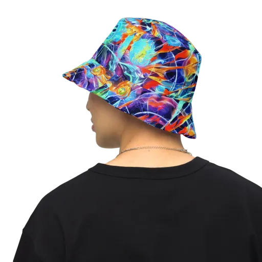 Stellar Crossfire on a Reversible Bucket Hat