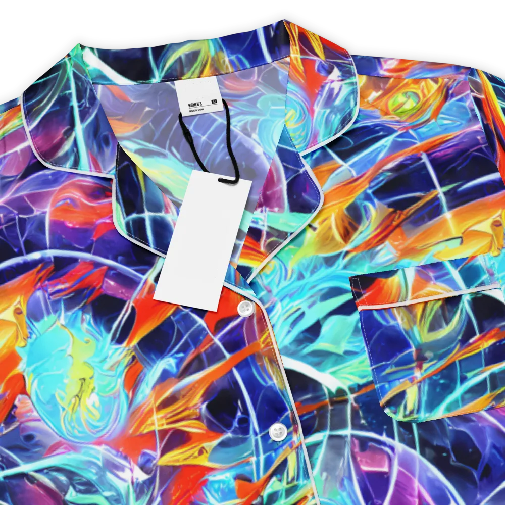Stellar Crossfire on Women's Short Sleeve Pajama Top — Product details