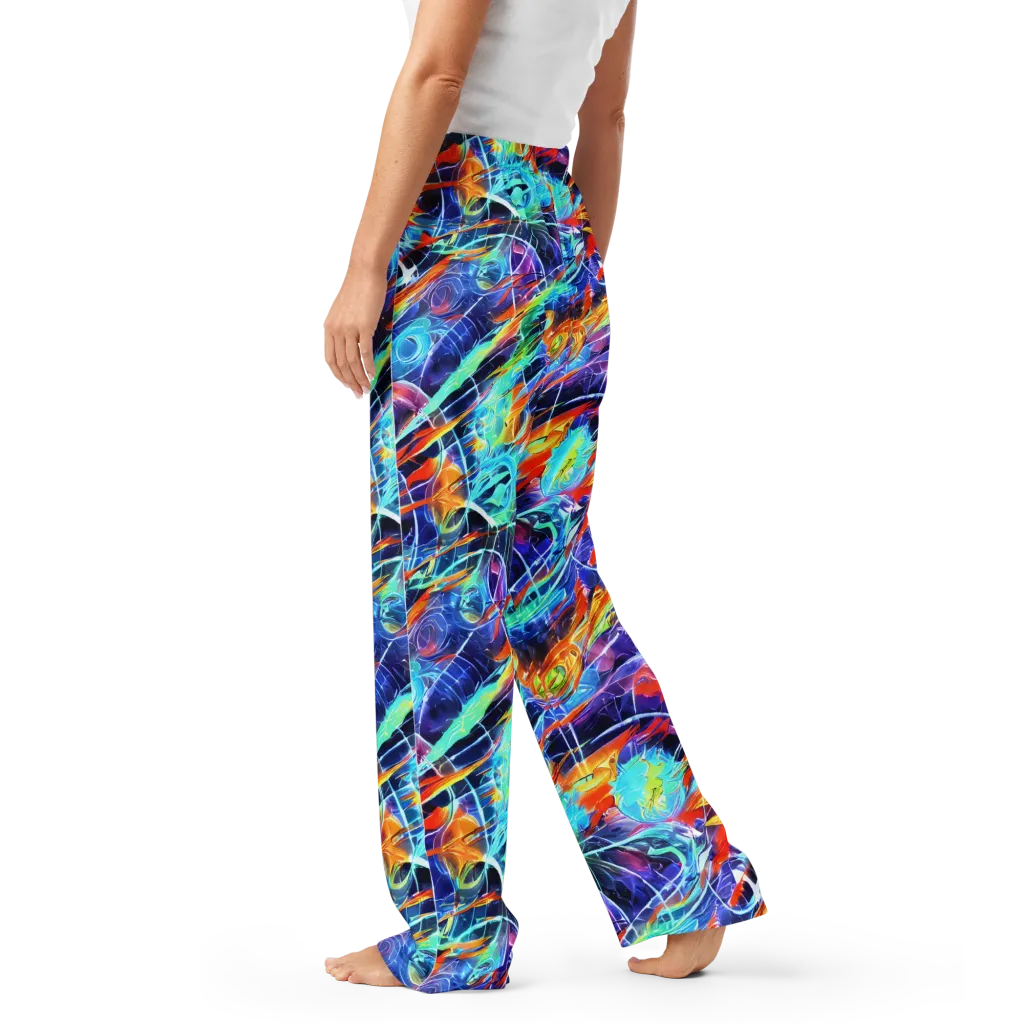 Stellar Crossfire on Women's Pajama Pants — Left