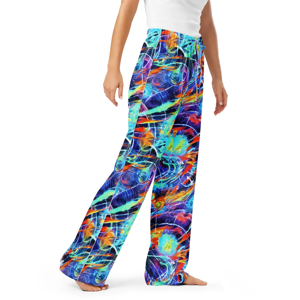Stellar Crossfire on Women's Pajama Pants — Right Front