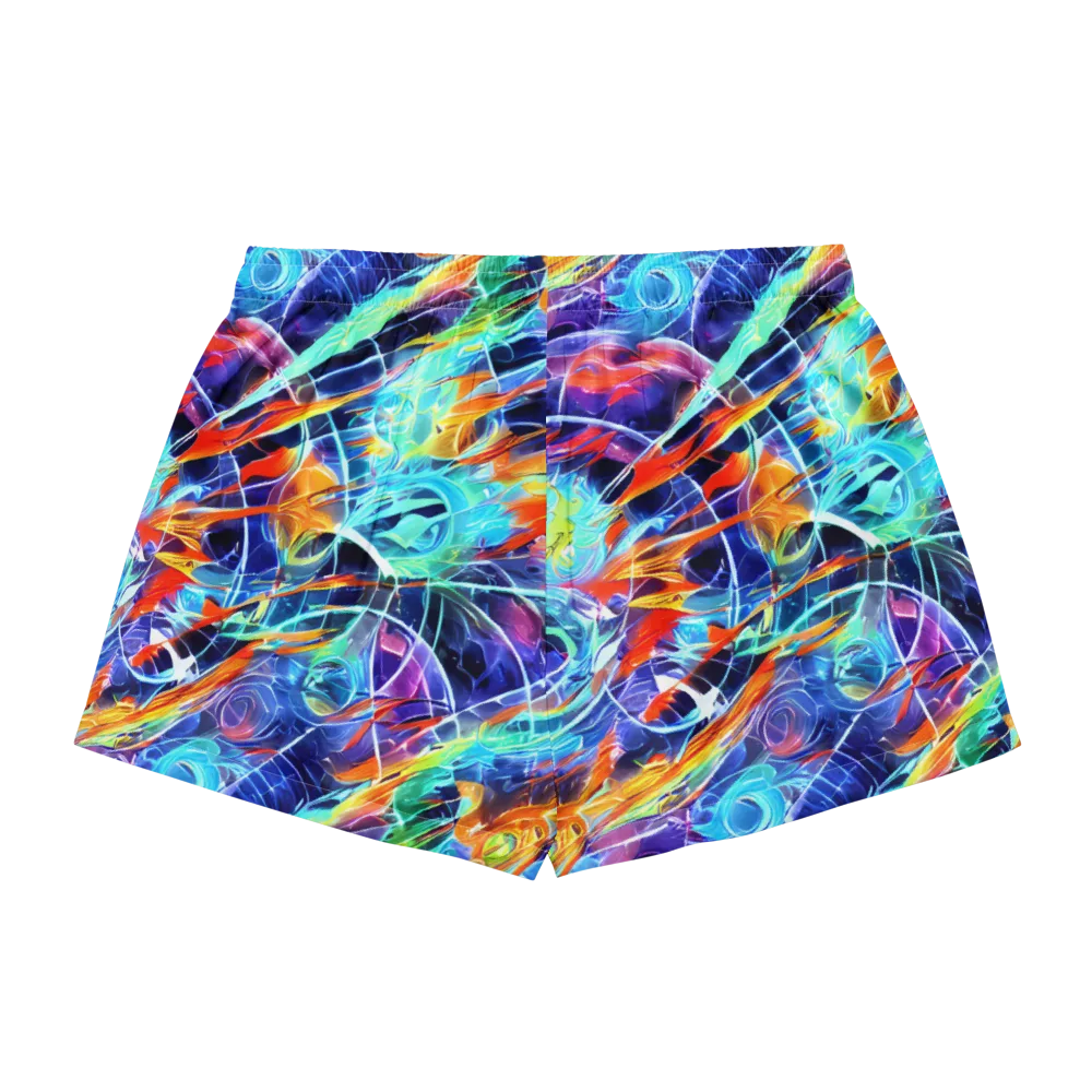 Stellar Crossfire on Women's Pajama Shorts — Back