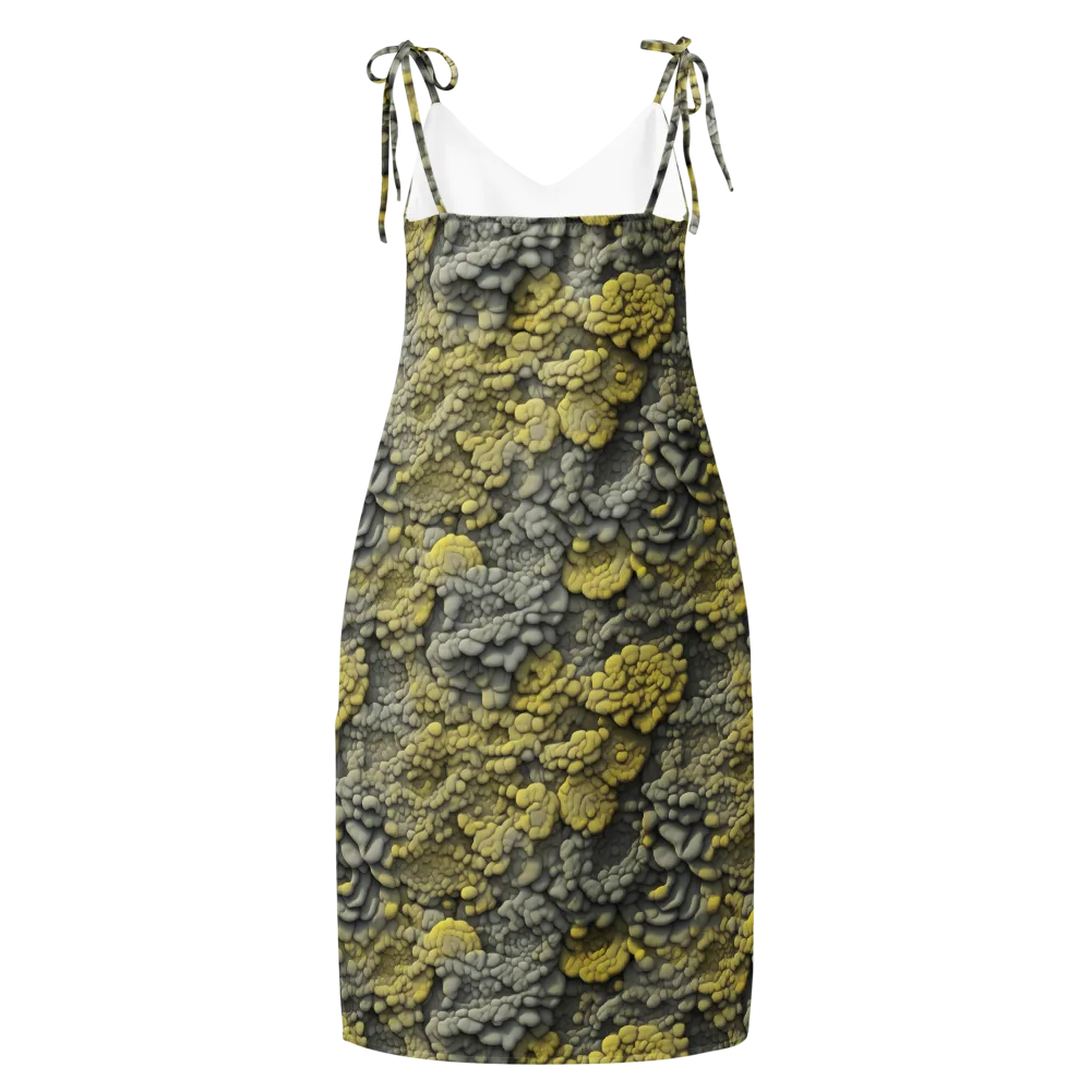 Mossstone Bloom on Slip Dress — Back