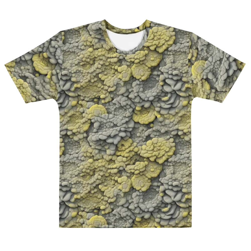 Mossstone Bloom on Men's Cotton Crew Neck T-Shirt — Front