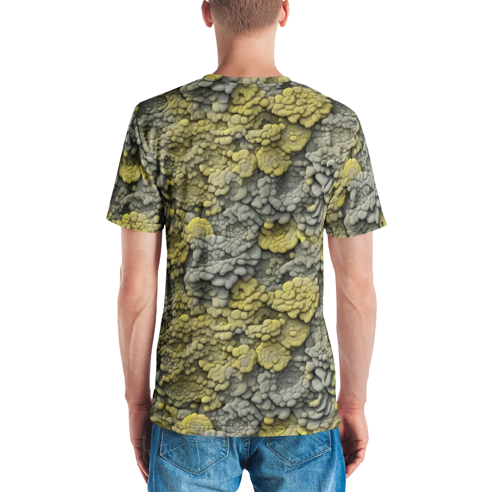 Mossstone Bloom on Men's Crew Neck T-Shirt — Back
