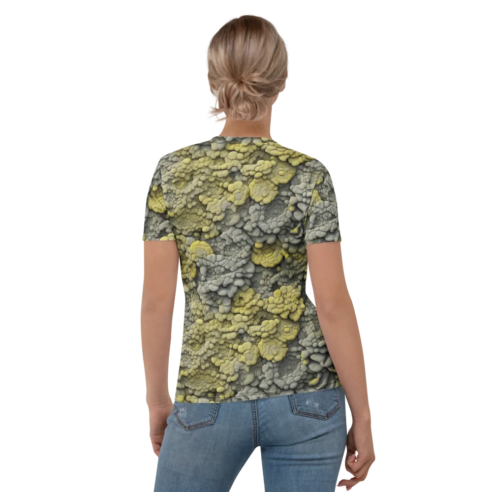 Mossstone Bloom on Women's Crew Neck T-Shirt — Back