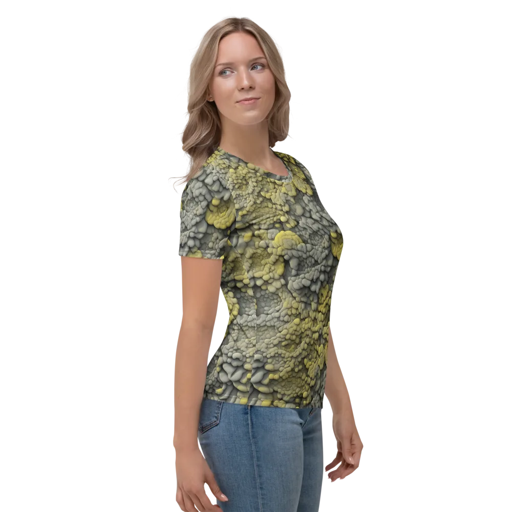 Mossstone Bloom on Women's Crew Neck T-Shirt — Right