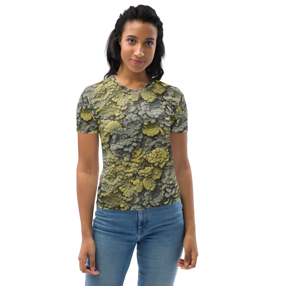 Mossstone Bloom on Women's Crew Neck T-Shirt — Front