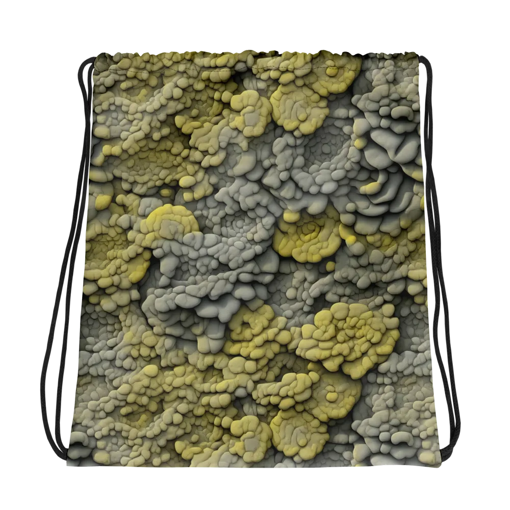 Mossstone Bloom on Drawstring Bag — Photo