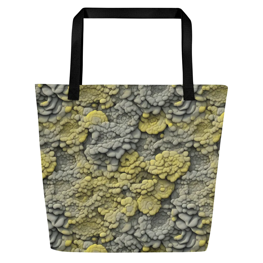 Mossstone Bloom on Large Tote Bag W/ Pocket — Front