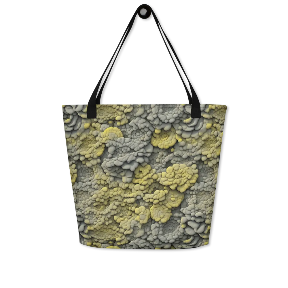 Mossstone Bloom on Large Tote Bag W/ Pocket — Front