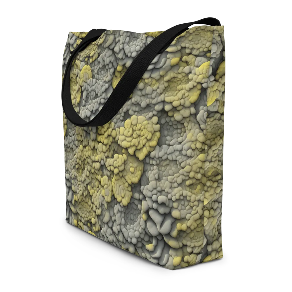Mossstone Bloom on Large Tote Bag W/ Pocket — Front