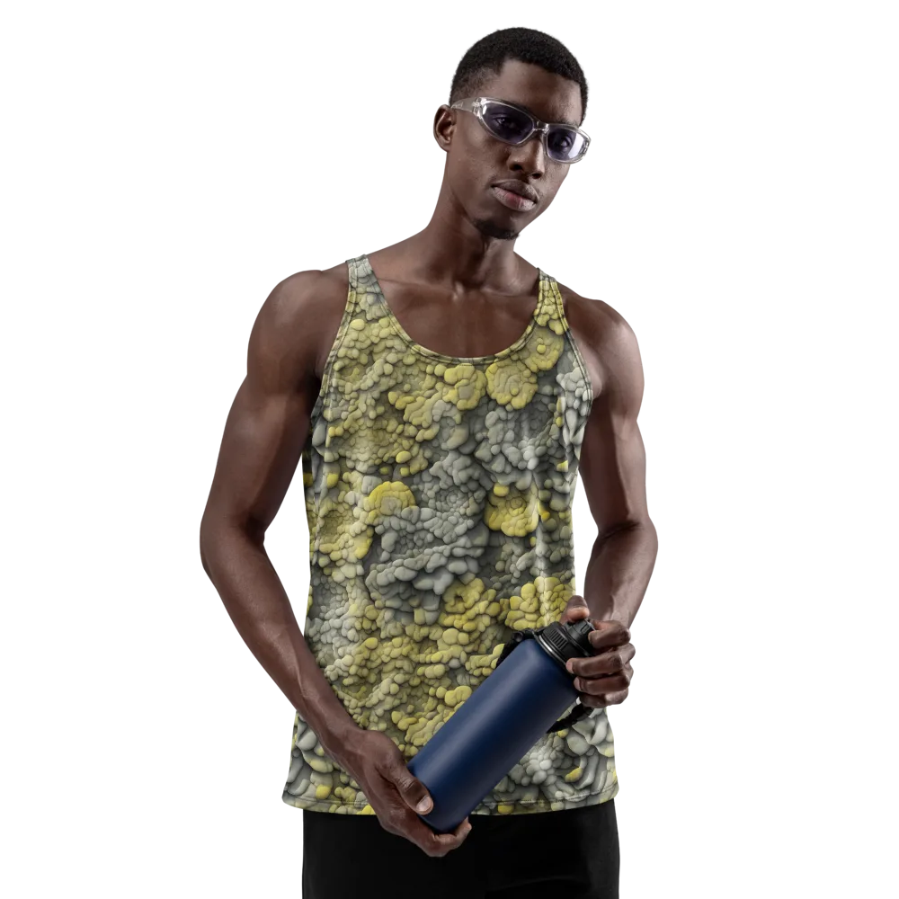 Mossstone Bloom on Men's Tank Top — Front