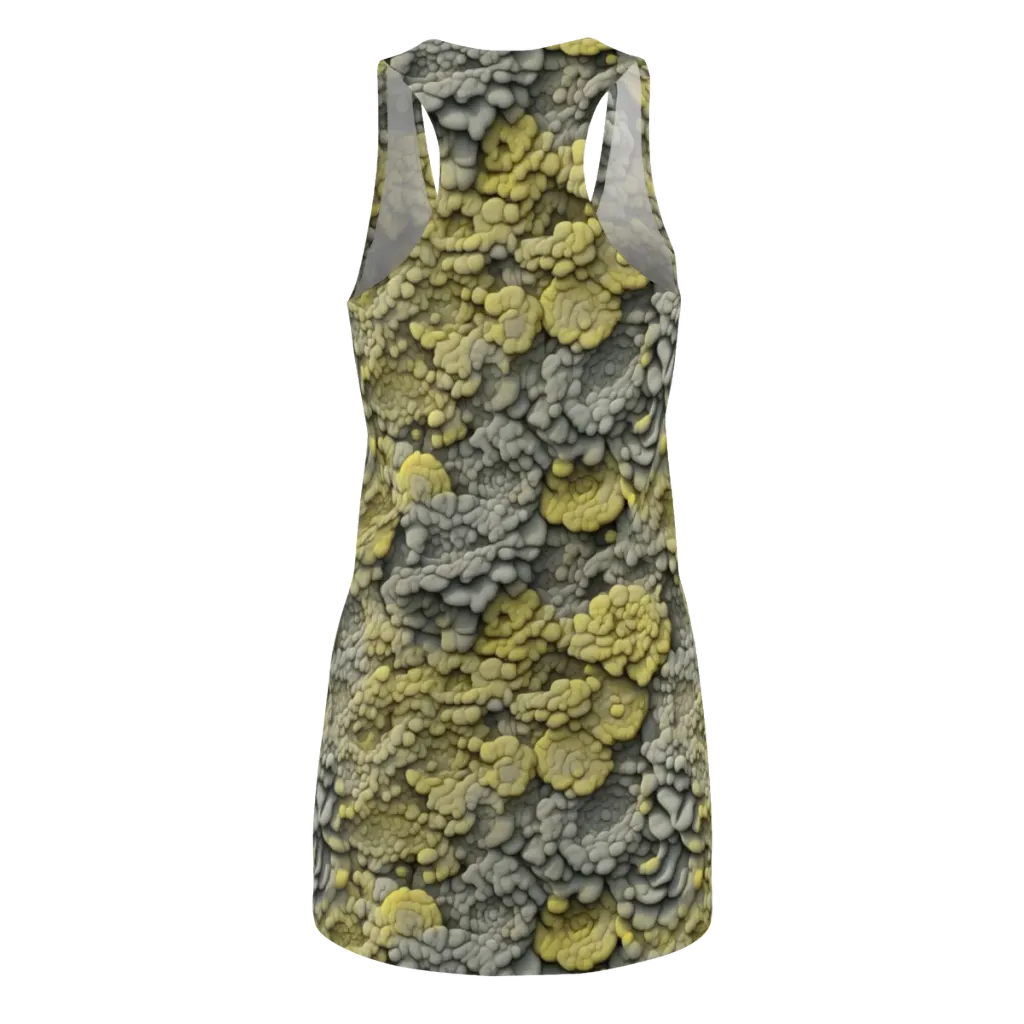 Mossstone Bloom on Racerback Dress — Back