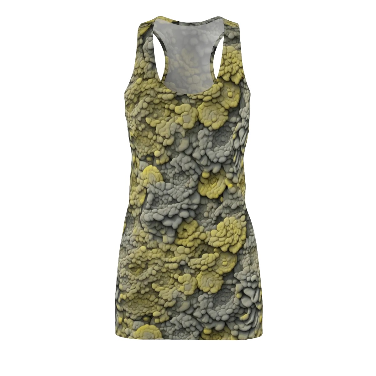 Mossstone Bloom on Racerback Dress — Front