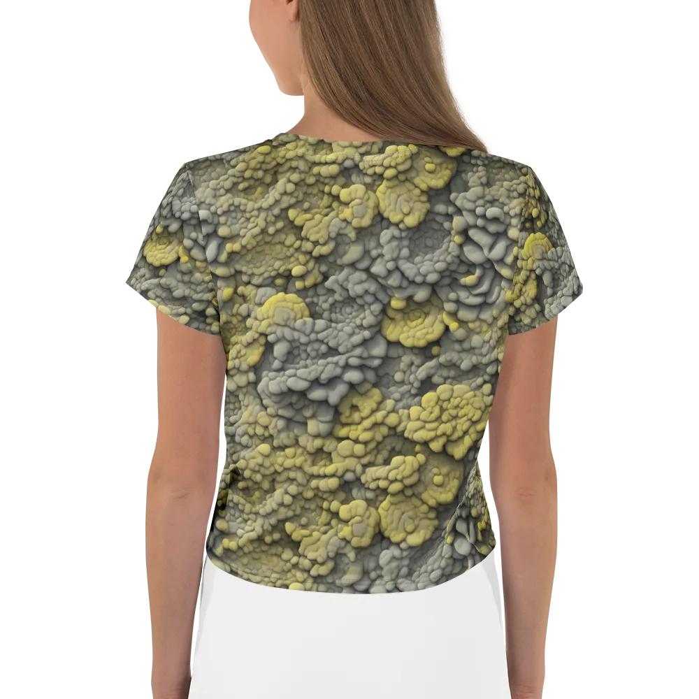 Mossstone Bloom on Crop Tee — Back