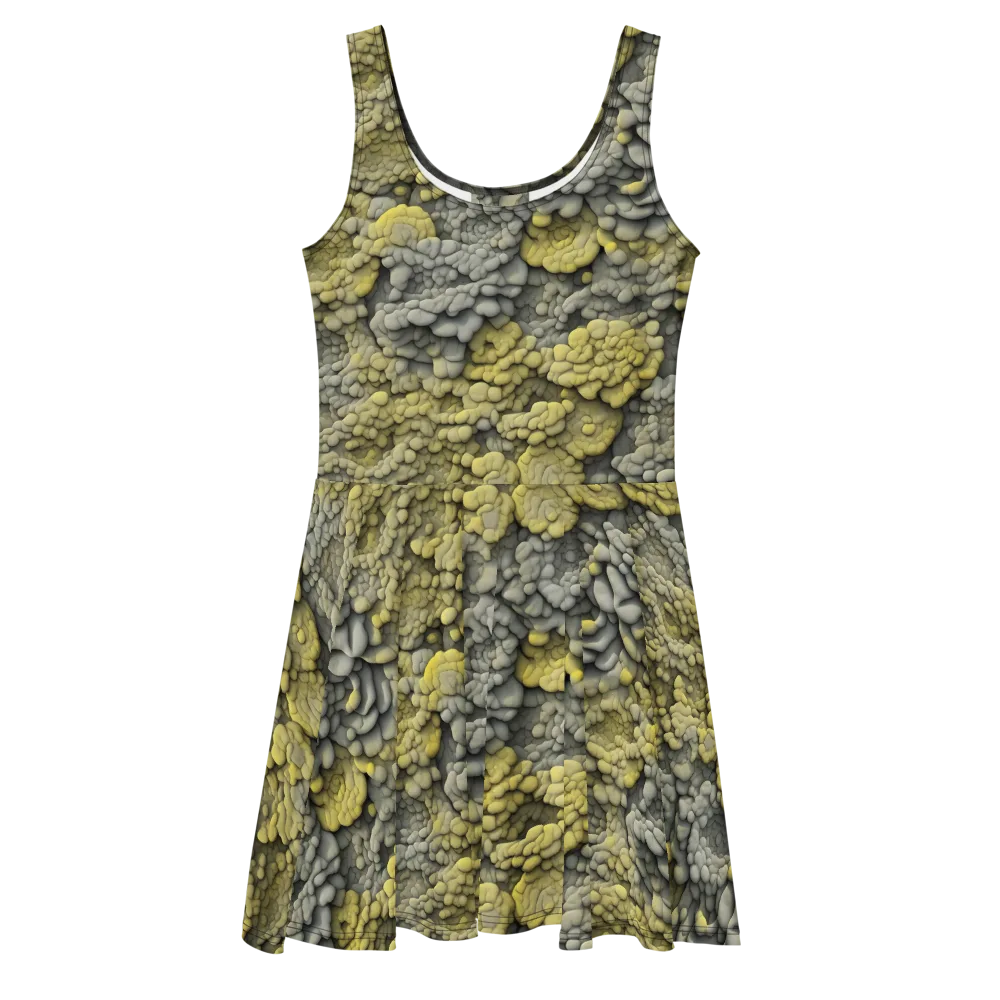 Mossstone Bloom on Skater Dress — Front