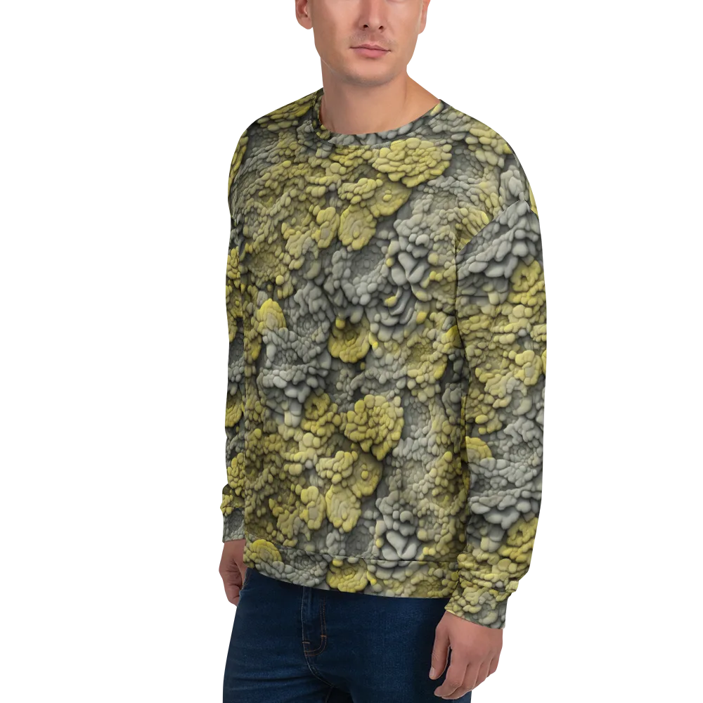 Mossstone Bloom on Sweatshirt — Left Front
