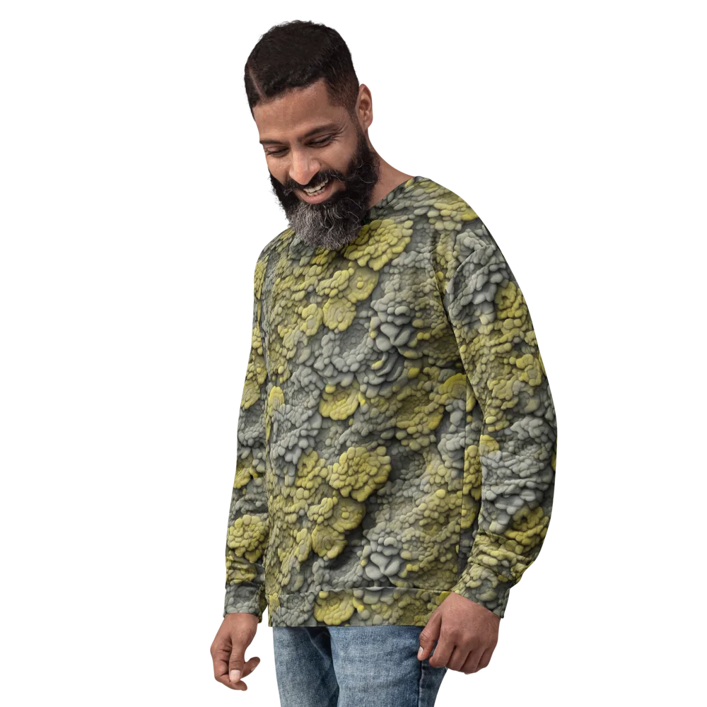 Mossstone Bloom on Sweatshirt — Left Front