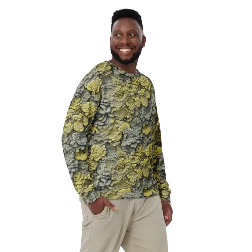 Mossstone Bloom on a Sweatshirt