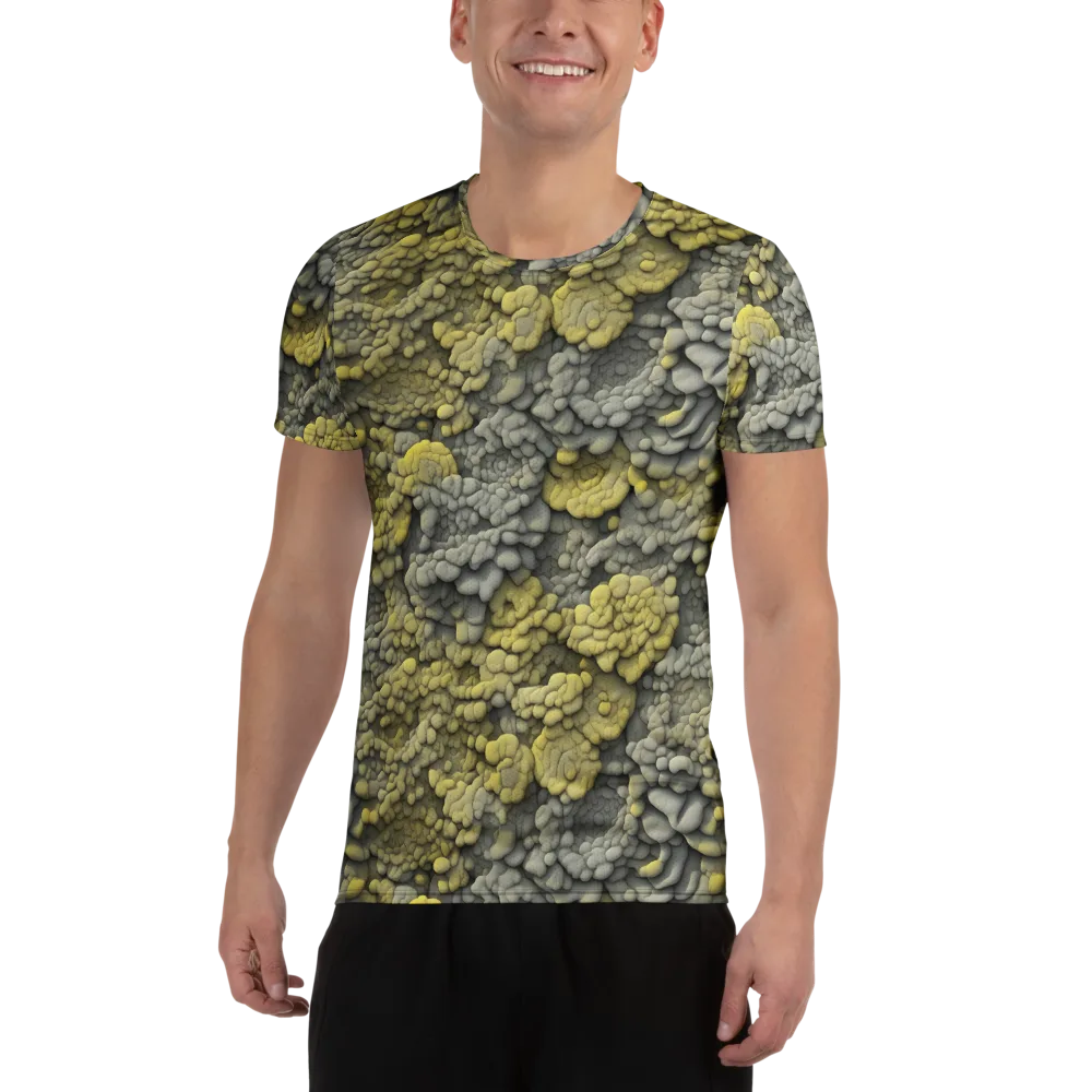 Mossstone Bloom on Men's Athletic T-Shirt — Front