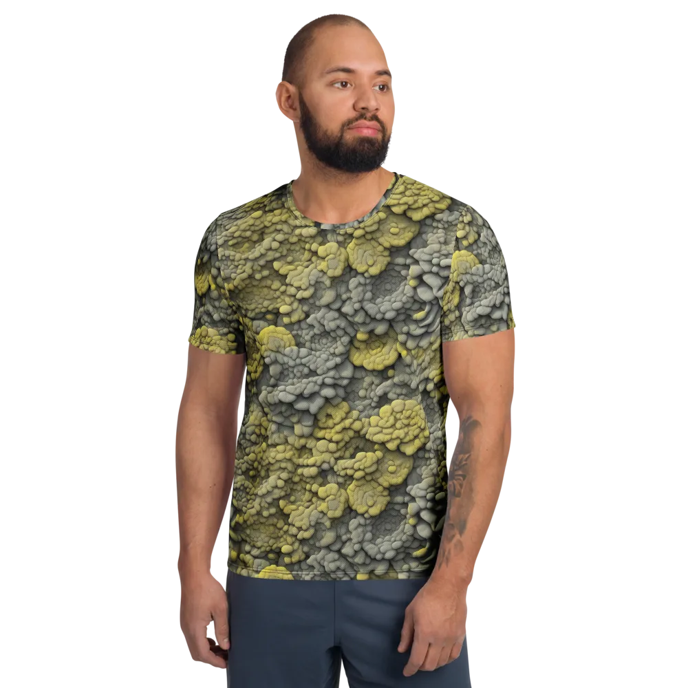 Mossstone Bloom on Men's Athletic T-Shirt — Front