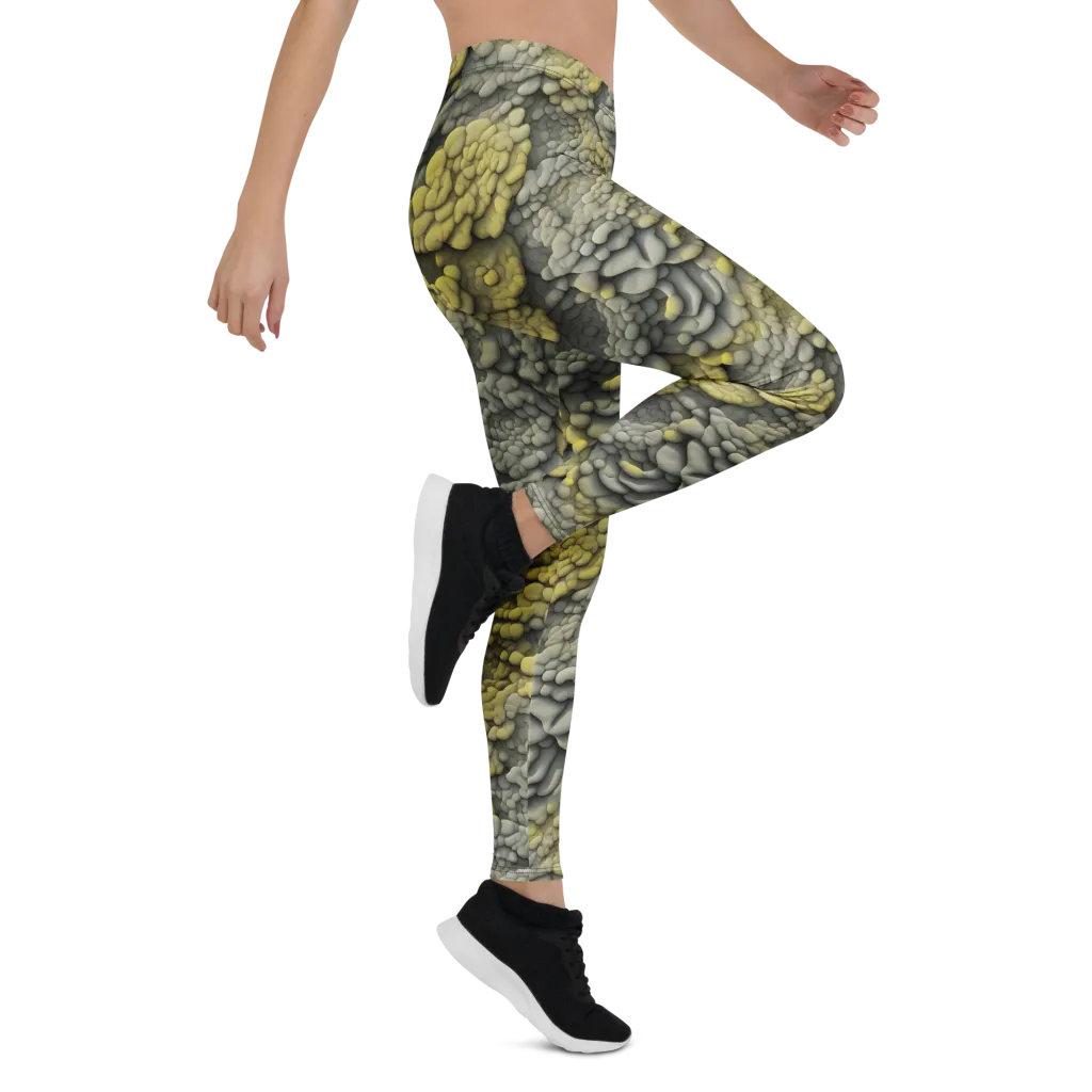 Mossstone Bloom on Leggings — Right