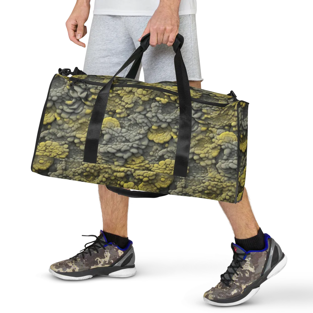 Mossstone Bloom on Duffle Bag — Front
