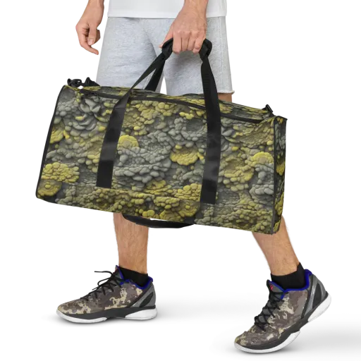 Mossstone Bloom on a Duffle Bag