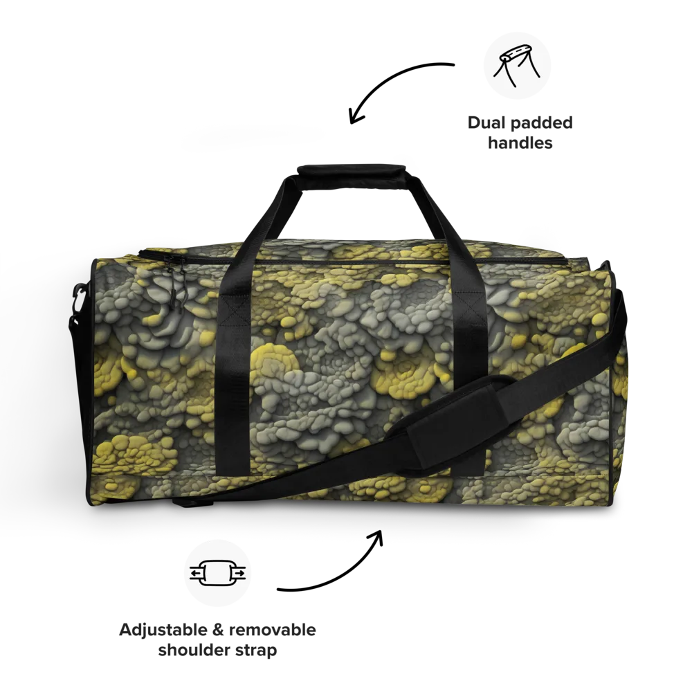 Mossstone Bloom on Duffle Bag — Front
