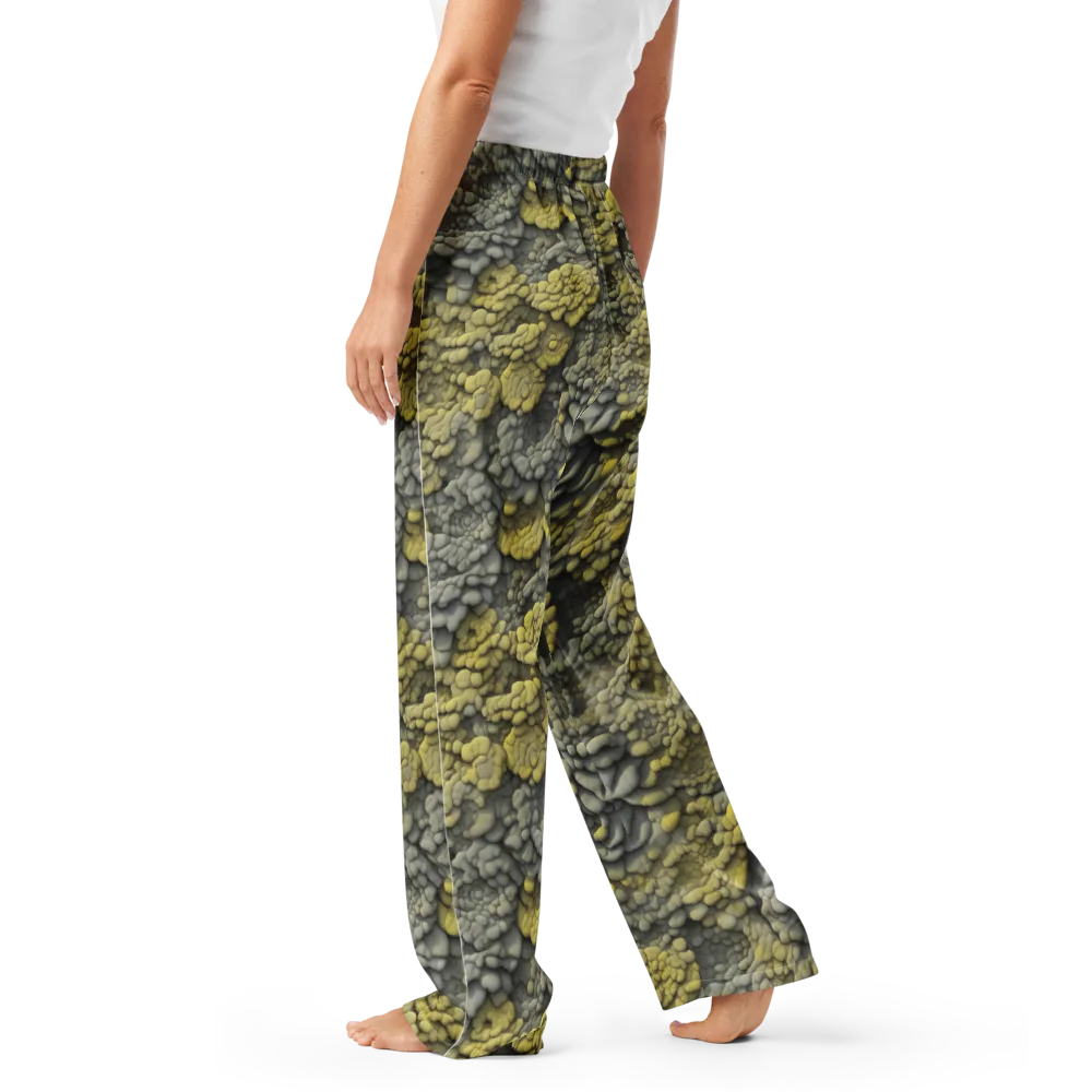 Mossstone Bloom on Women's Pajama Pants — Left