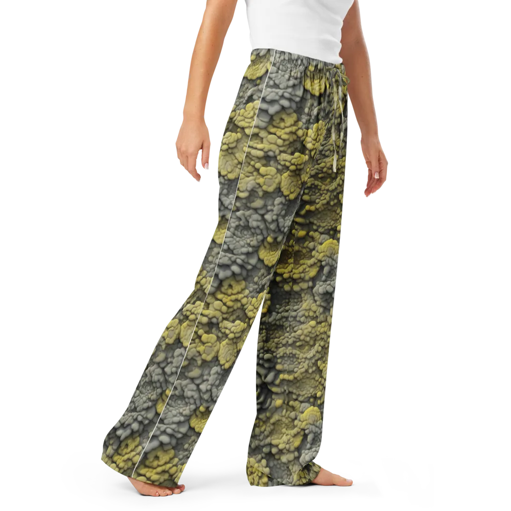 Mossstone Bloom on Women's Pajama Pants — Right Front