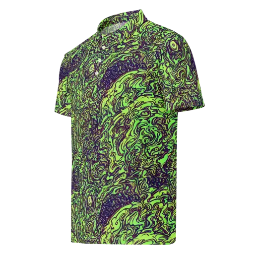 Chaos Garden on a Men's Slim Fit Polo Shirt