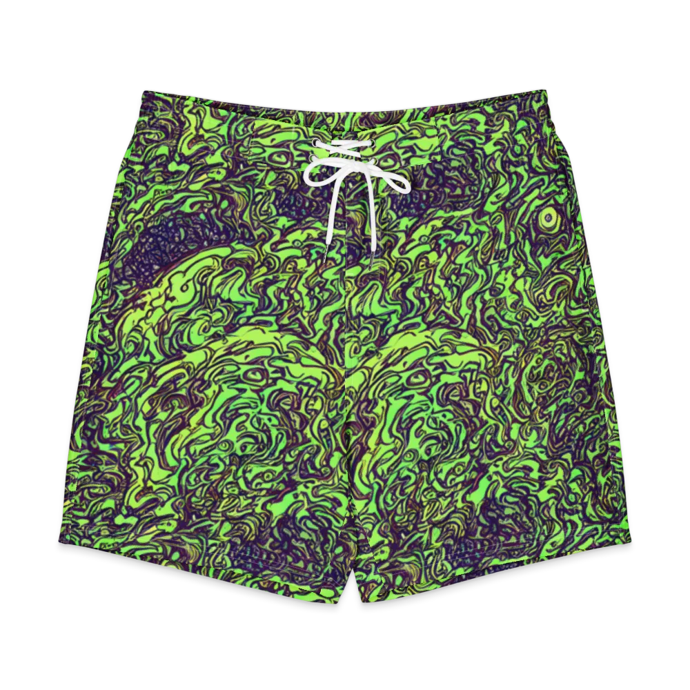 Chaos Garden on Men's Board Shorts — Front