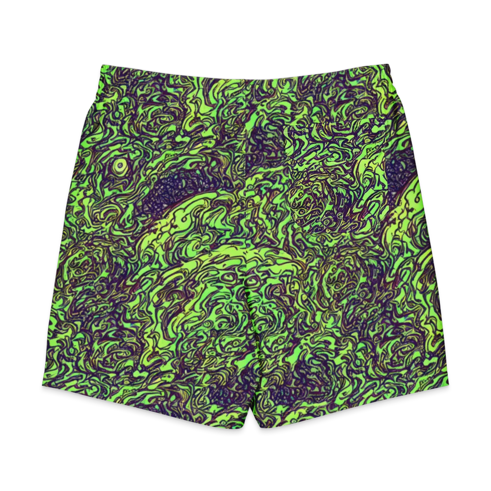 Chaos Garden on Men's Board Shorts — Back