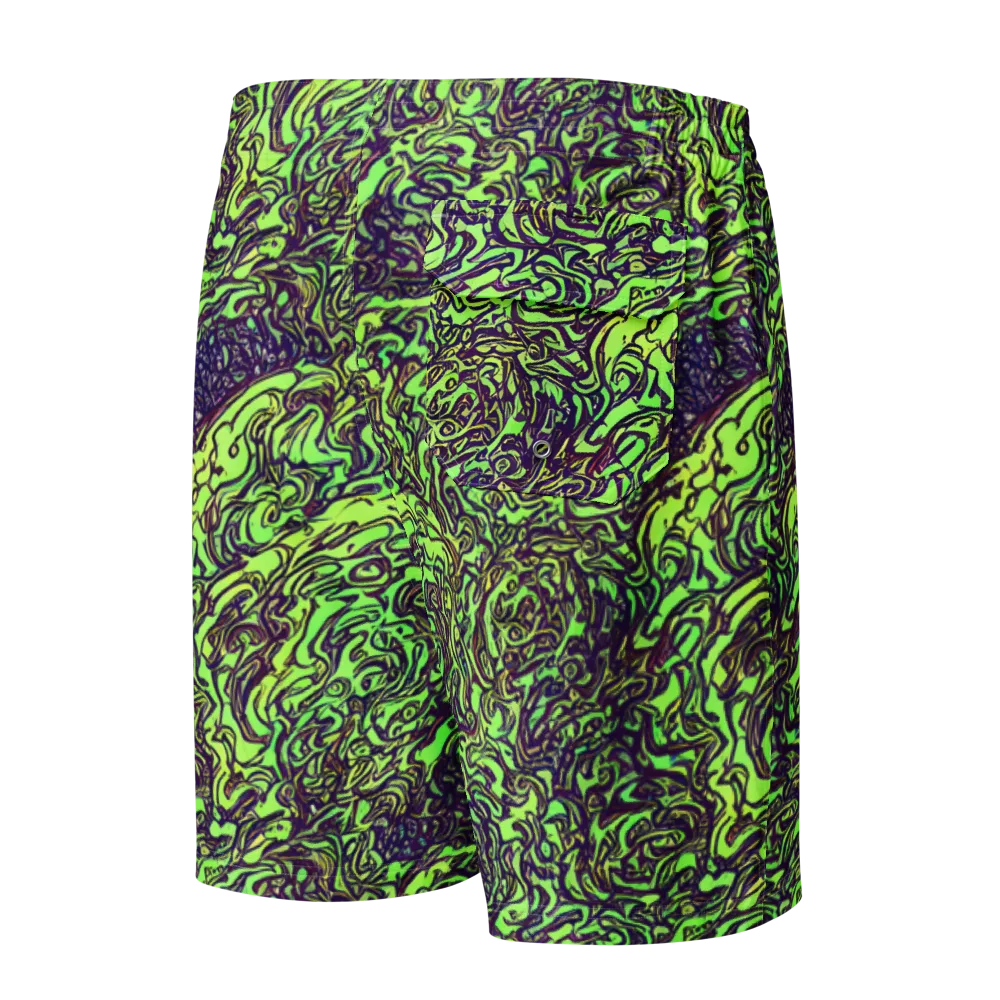Chaos Garden on Men's Board Shorts — Back