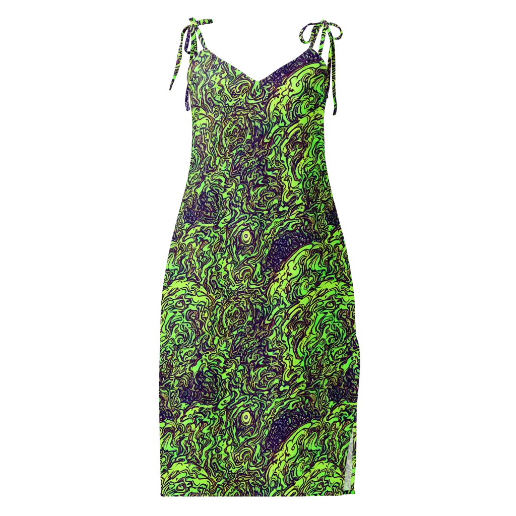 Chaos Garden on Slip Dress — Front