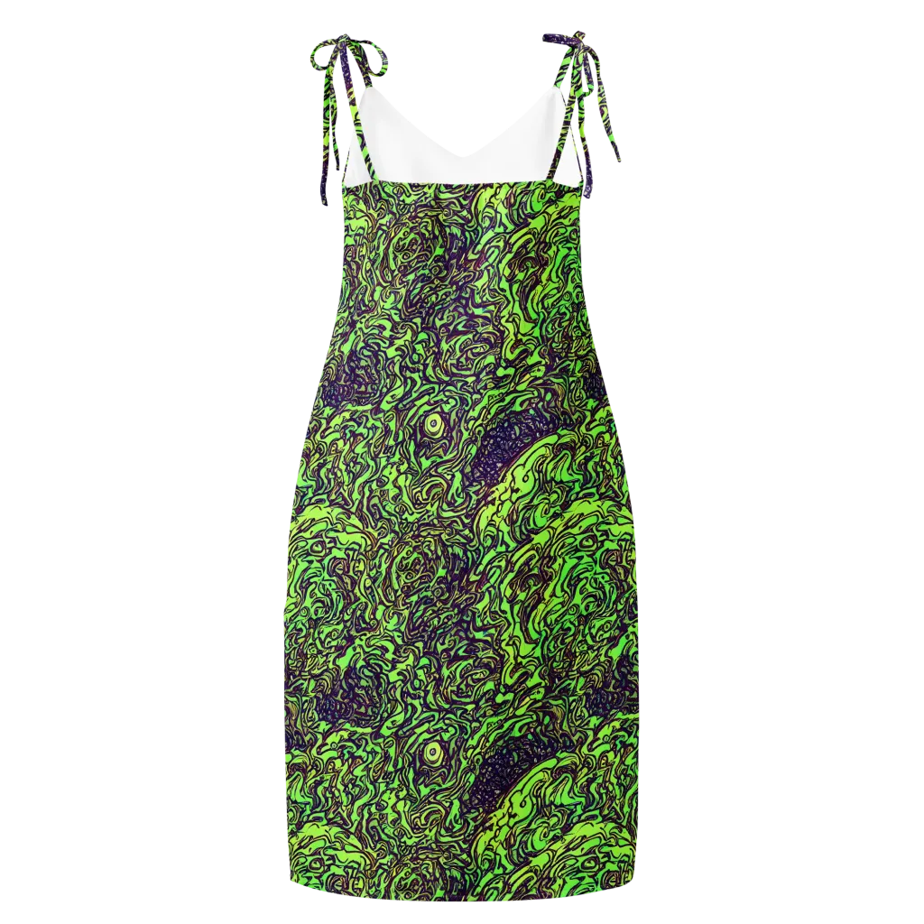 Chaos Garden on Slip Dress — Back