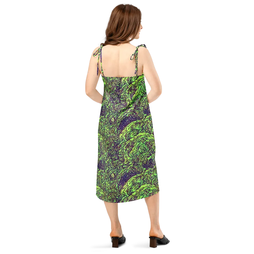 Chaos Garden on Slip Dress — Back
