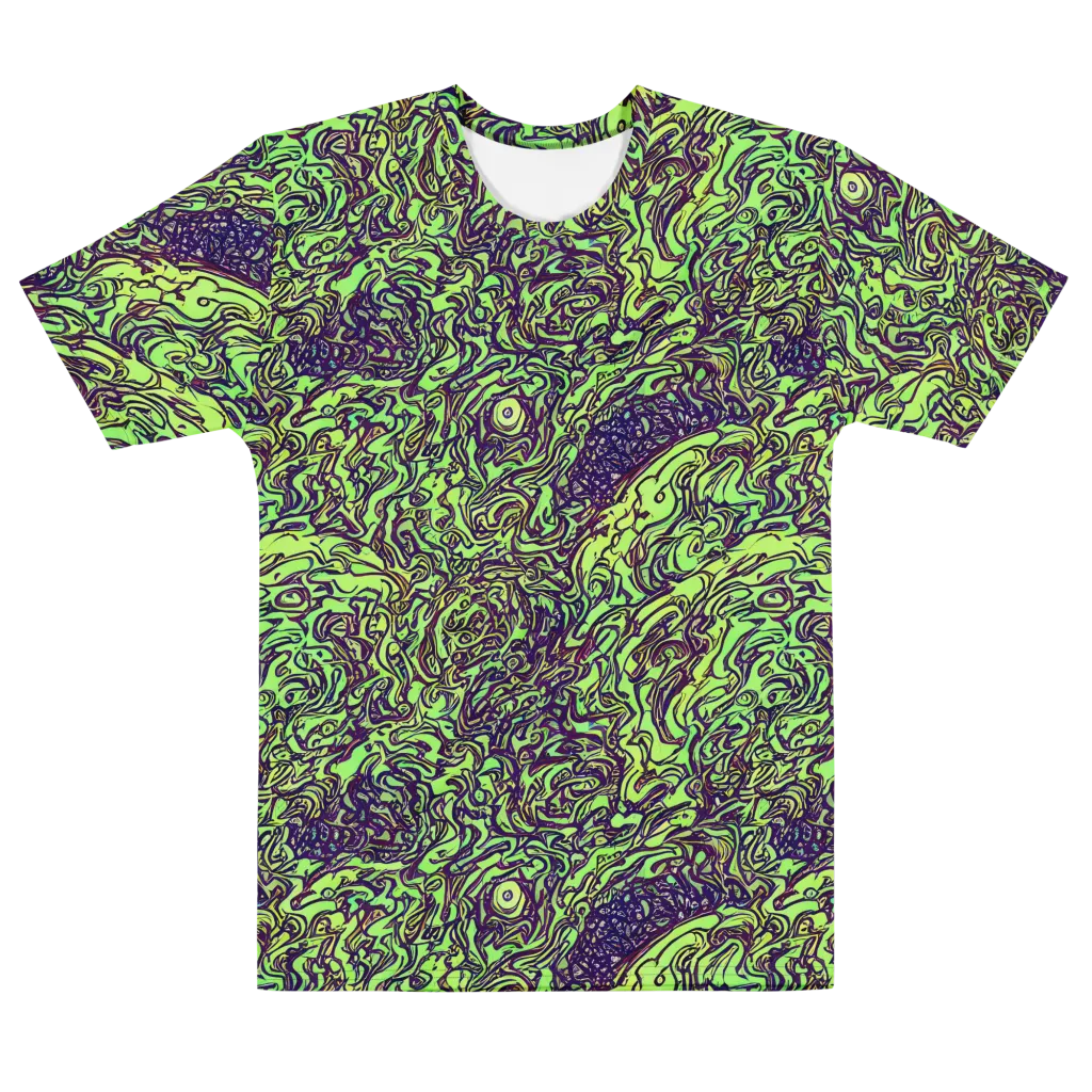 Chaos Garden on Men's Cotton Crew Neck T-Shirt — Front