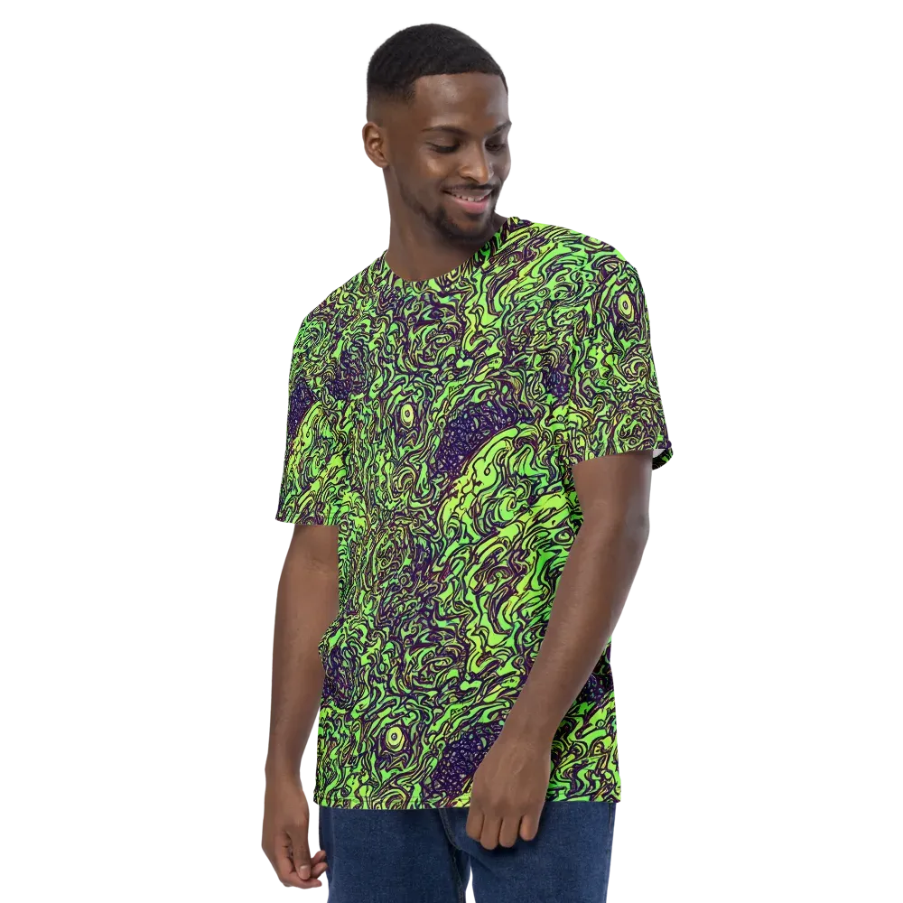 Chaos Garden on Men's Crew Neck T-Shirt — Left