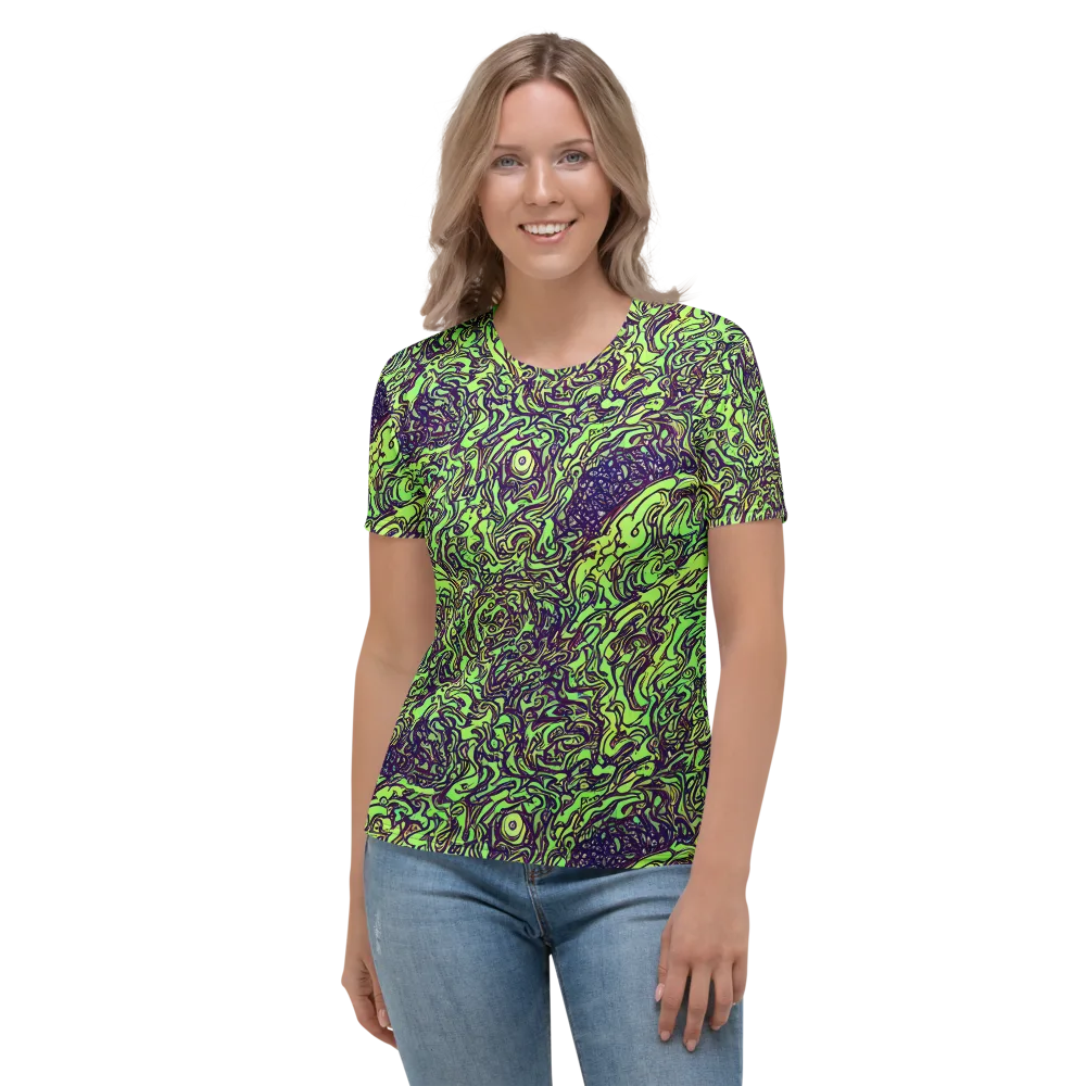 Chaos Garden on Women's Crew Neck T-Shirt — Front