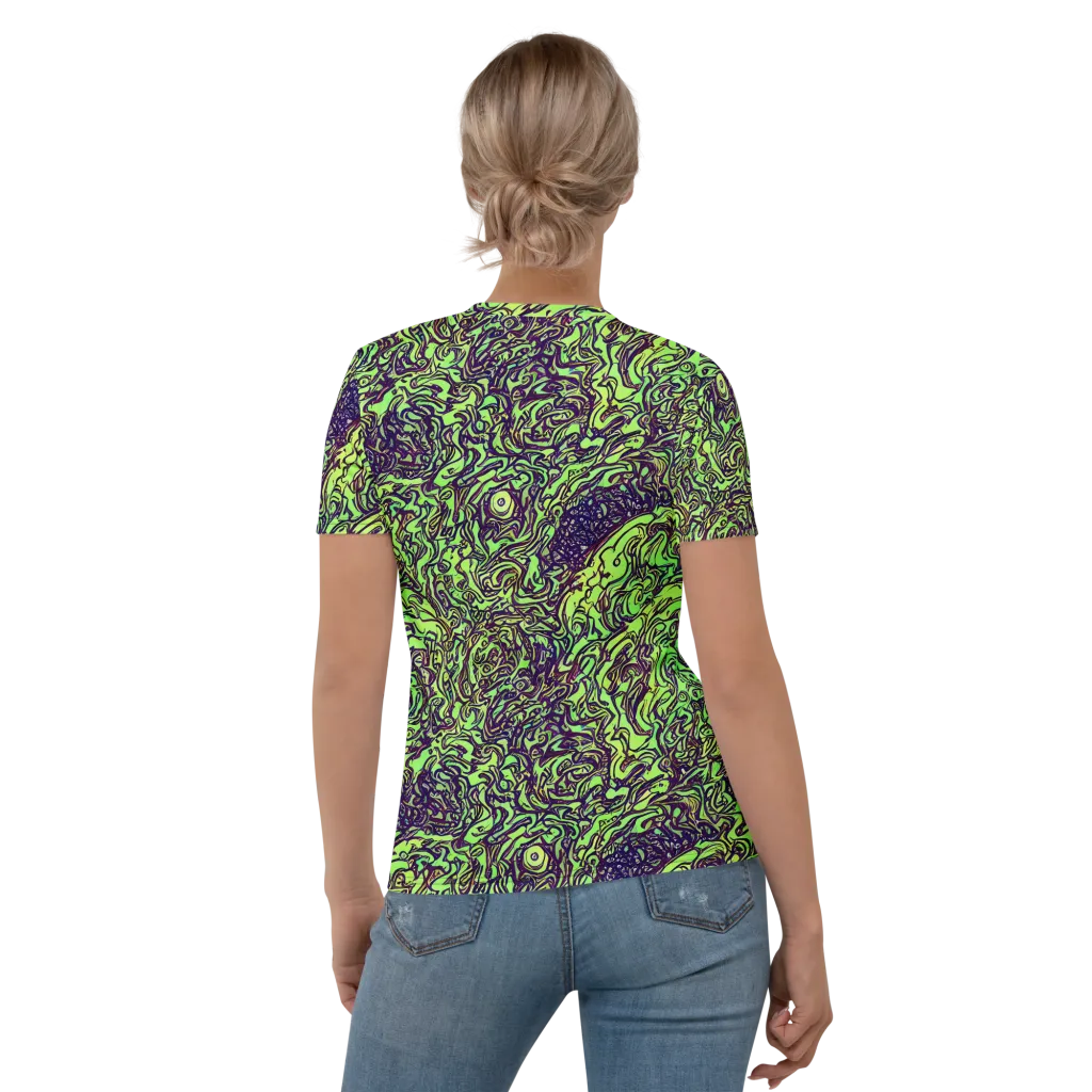Chaos Garden on Women's Crew Neck T-Shirt — Back